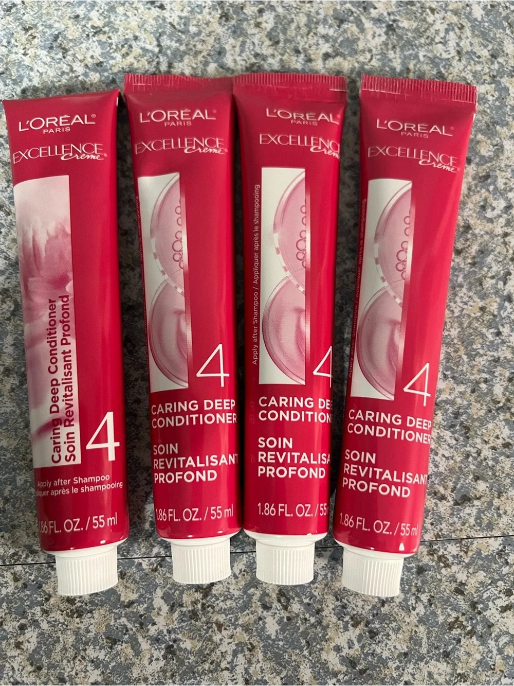 Set of 4 L'oreal Excellence Creme Conditioning Treatment Step 4 Conditioners